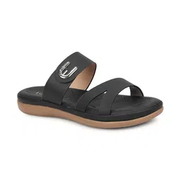 Luvfeet Solid Open Toe Leather Open Toe Flats-picture-41