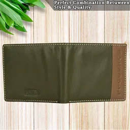 Hornbull Men Leather RFID Protected Two Fold Wallet image 5