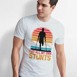 Seekbuylove Graphic Printed Round Neck Bio Finish Cotton T-shirt-picture-37