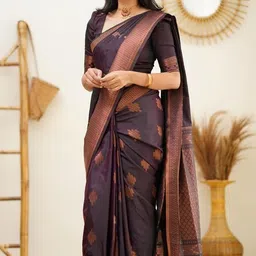 Marziyaa Woven Design Zari Banarasi Saree-image-43