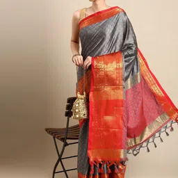 LeeliPeeri Designer Woven Design Zari Saree-image-44