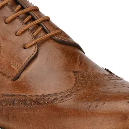 CARLO ROMANO Men Leather Lace up Formal Brogues Shoes image 3