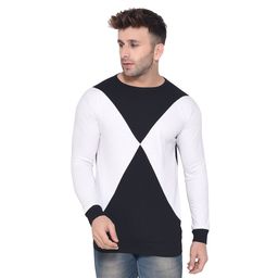 BEYOU FASHION Colourblocked Round Neck Slim Fit T-shirt-picture-2