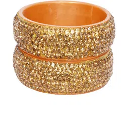 Shopmart Set Of 2 Stone-Studded Bangles image 3