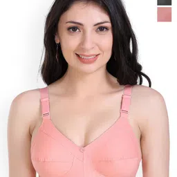 SHYAM SONS FLAIR Set of 3 Wireless Non Padded Full Coverage Bra-picture-30