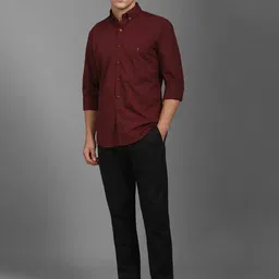 Louis Philippe Sport Men Solid Opaque Pure Cotton Casual Shirt image 5