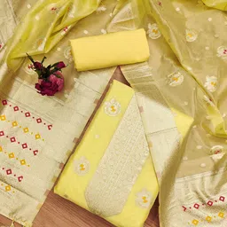 KALINI Ethnic Motifs Woven Design Unstitched Dress Material-picture-25