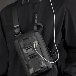Mast & Harbour Men Color Block Messenger Bag image 3
