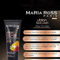 MARIA ROSS PARIS Tan Removal Ubtan Face Wash- 100 ml image 4
