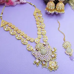 VATSALYA creation Women Purple Jewellery Set-picture-13