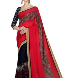 Moda Rapido Floral Poly Georgette Saree-picture-11