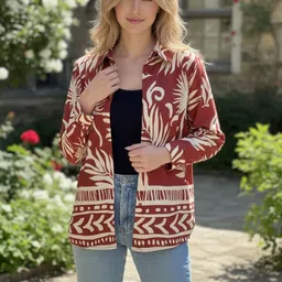 LAESTILOSO PRIVATE LIMITED Women Ethnic Printed Button Shrug-picture-28