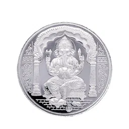 C KRISHNIAH CHETTY JEWELLERS PVT LTD 999 Pure Silver Ganesha Coin-50 g-picture-22