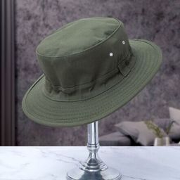 Infispace Men Green Embroidered Bucket Hat-picture-20