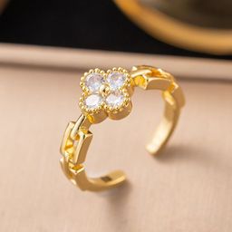 MYKI Gold-Plated Stone-Studded Finger Ring-picture-19