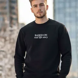 Moda Rapido Typography Printed Round Neck Pullover Sweatshirt-picture-30