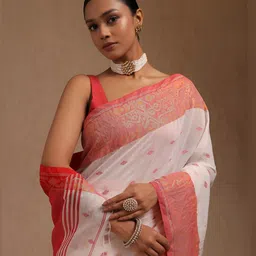 Soch Women Woven Design Zari Saree-image-14