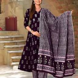 Anouk Rustic Women Ethnic Motifs Printed Kurta with Trousers & Dupatta-picture-20