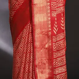 Anouk Rustic Zari Art Silk Sungudi Saree image 3