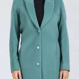 YOUNG CLUB CLASSIC Self Design Notched Lapel Overcoat image 5