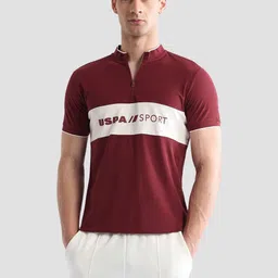 USPA Sport Men Brand Logo Printed Polo Collar T-shirt-picture-16