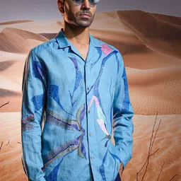 ASUKA Men Opaque Printed Casual Shirt image 4