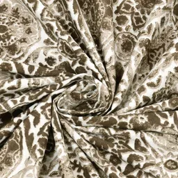 Rudra Bazaar Brown Ethnic Motifs Cotton 210 TC Double King Bedsheet Set-2.75 m x 2.30 m image 3