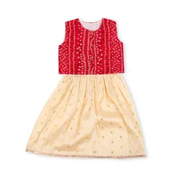 Sangria Girls Printed Ready to Wear Lehenga & Bandani Blouse-picture-20