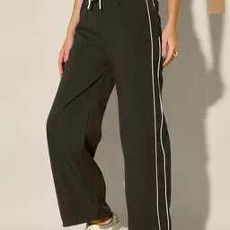 The Roadster Lifestyle Co Pack of 2 Relaxed Fit Dual Contrast Piping Trousers-picture-18