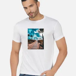 GLOBAL NOMAD Men 2 Printed Bio Finish Applique T-shirt image 3