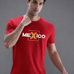 Moda Rapido Typography Printed Round Neck Cotton T-shirt-picture-22