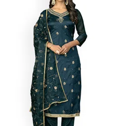 Maroosh Embroidered Organza Unstitched Dress Material-picture-17