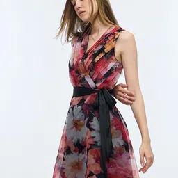 COVER STORY Floral Print Fit & Flare Mini Dress image 4
