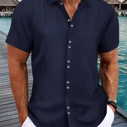 StyleCast x Revolte Men Solid Spread Collar Casual Shirt-picture-22