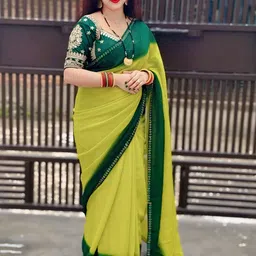 Moda Rapido Ombre Embroidered Poly Georgette Saree-picture-37