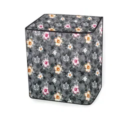The Furnishing Tree Washing Machine Cover Floral Grey Compatible for LG 6.5 KG Semi-Automatic Top L image 3