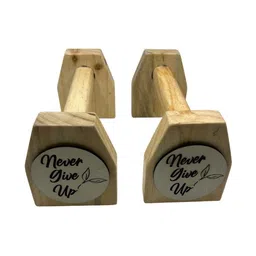 Angira handicrafts 2-Pcs Brown Wooden Push Up Stands image 3