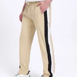 glitchez Men Side Striped Pleated Regular Fit Track Pants image 5