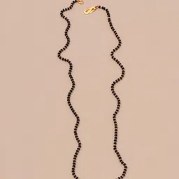 BELWICK Gold-Plated American Diamond Studded And Beaded Mangalsutra image 5