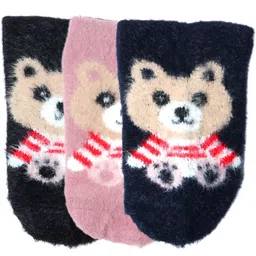 N2S NEXT2SKIN Kids Pack Of 3 Patterned Ankle-Length Socks-picture-55