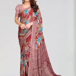 Moda Rapido Floral Poly Georgette Saree-picture-21