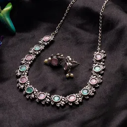PANASH Stones Studded & Beaded Jewellery Set-picture-30