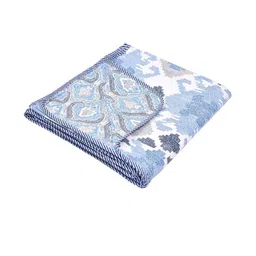 Anadhika Blue Floral AC Room Single Bed Dohar-picture-4
