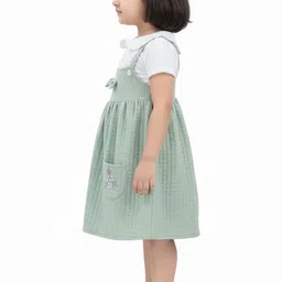 Aarika Polka Dot Striped Net A-Line Dress image 3