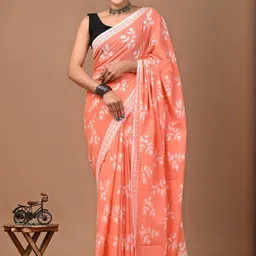 Moda Rapido Warli Pure Cotton Handloom Ikat Saree-picture-41