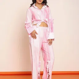 LOVEPRASHA Women Printed Mid-Rise Slip-On Trousers-image-9
