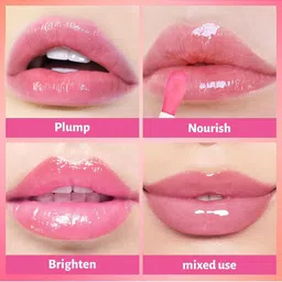 COSLUXE UCANBE Set Of 3 Hydrating & Non Sticky Lip Gloss - 60 g - Rosewood-Nude-Strawberry image 5