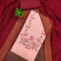 KALINI Embroidered Unstitched Dress Material-picture-34