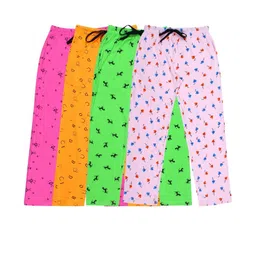 Fasha Kids Pack Of 4 Printed Cotton Pyjamas image 1