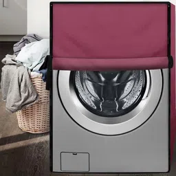 The Furnishing Tree Front Load Washing Machine Cover Maroon Compatible for 6.5 Kg Senorita WXS image 3